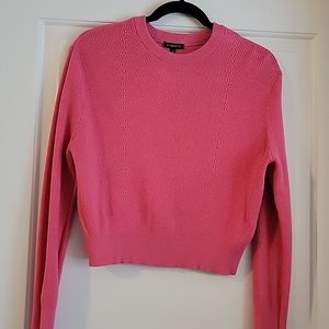 Pink crop top sweater